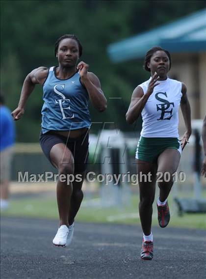 Thumbnail 3 in West Johnston (Greater Neuse River 4-A Conference Track and Field Championships)  photogallery.