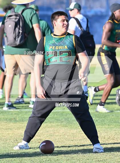 Thumbnail 3 in Mountain Ridge vs. Peoria (O'Connor 7 on 7 -  Saturday Night Lights) photogallery.