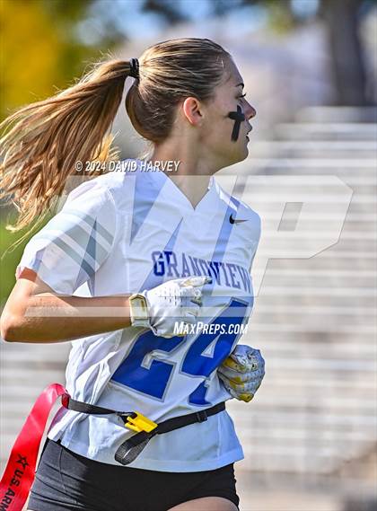 Thumbnail 1 in 5A Flag Football Second Round Grandview vs Arvada West photogallery.