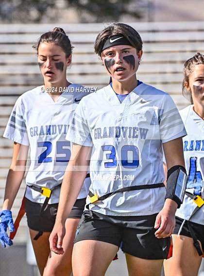 Thumbnail 2 in 5A Flag Football Second Round Grandview vs Arvada West photogallery.