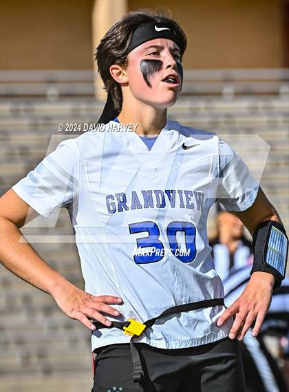Thumbnail 1 in 5A Flag Football Second Round Grandview vs Arvada West photogallery.