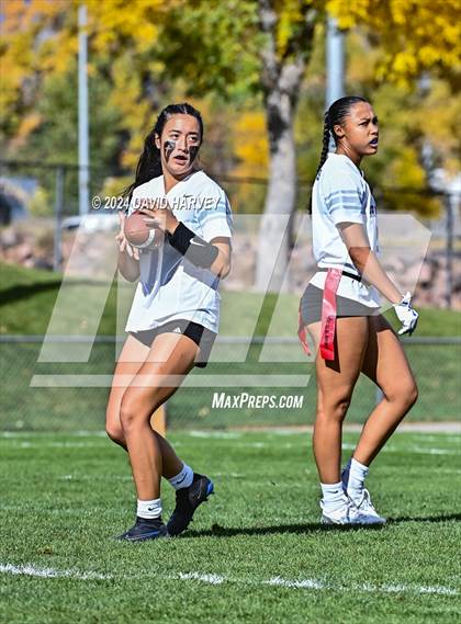 Thumbnail 3 in 5A Flag Football Second Round Grandview vs Arvada West photogallery.