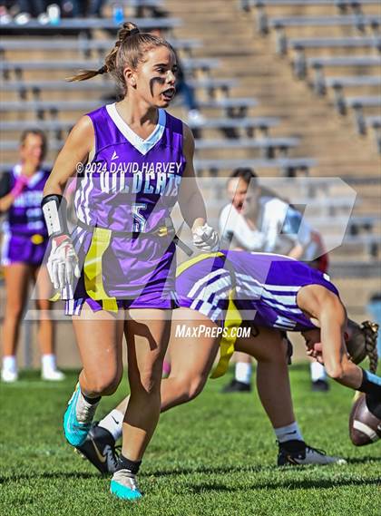 Thumbnail 3 in 5A Flag Football Second Round Grandview vs Arvada West photogallery.