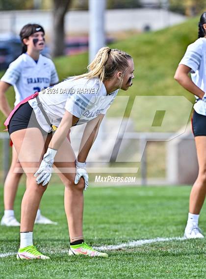 Thumbnail 2 in 5A Flag Football Second Round Grandview vs Arvada West photogallery.