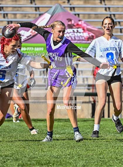 Thumbnail 1 in 5A Flag Football Second Round Grandview vs Arvada West photogallery.