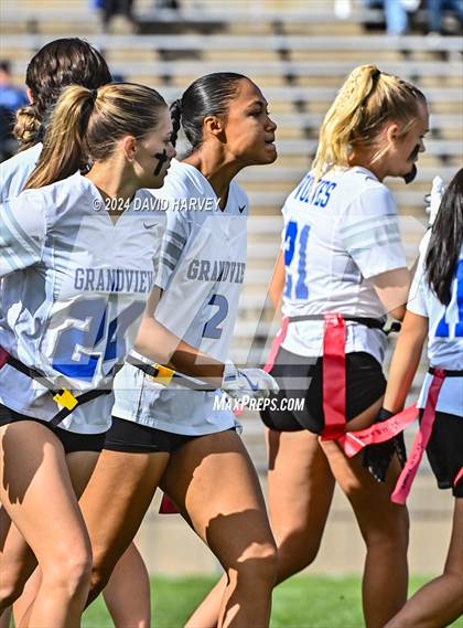 Thumbnail 3 in 5A Flag Football Second Round Grandview vs Arvada West photogallery.