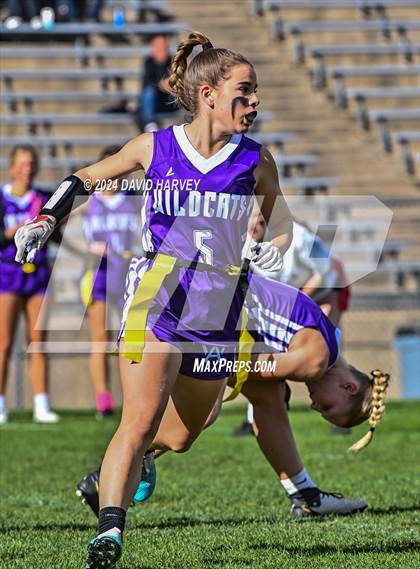 Thumbnail 2 in 5A Flag Football Second Round Grandview vs Arvada West photogallery.