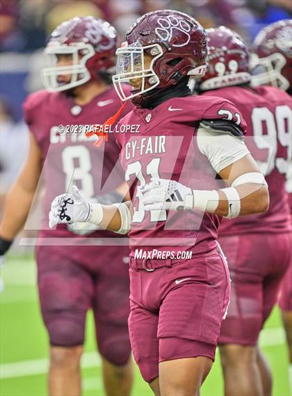 Thumbnail 1 in Cy-Fair vs. North Shore (UIL Football 6A D1 Region 3 Regional)  photogallery.