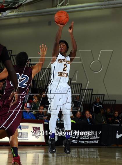 Thumbnail 2 in Pebblebrook vs. Prestonwood Christian (MaxPreps Holiday Classic) photogallery.