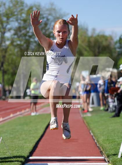 Thumbnail 3 in CHSAA Track and Field 5A Championships (Girls Long Jump) photogallery.
