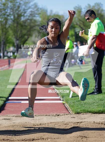 Thumbnail 3 in CHSAA Track and Field 5A Championships (Girls Long Jump) photogallery.