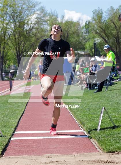 Thumbnail 2 in CHSAA Track and Field 5A Championships (Girls Long Jump) photogallery.