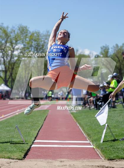 Thumbnail 3 in CHSAA Track and Field 5A Championships (Girls Long Jump) photogallery.