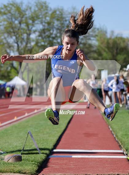 Thumbnail 3 in CHSAA Track and Field 5A Championships (Girls Long Jump) photogallery.