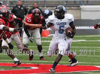 Thumbnail 1 in Camden County vs. Glenville (Kirk Herbstreit National Kickoff Classic) photogallery.