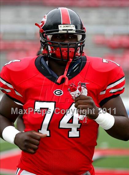 Thumbnail 1 in Camden County vs. Glenville (Kirk Herbstreit National Kickoff Classic) photogallery.