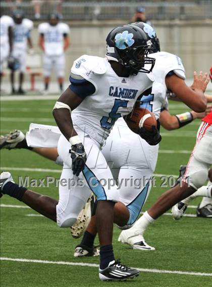 Thumbnail 1 in Camden County vs. Glenville (Kirk Herbstreit National Kickoff Classic) photogallery.
