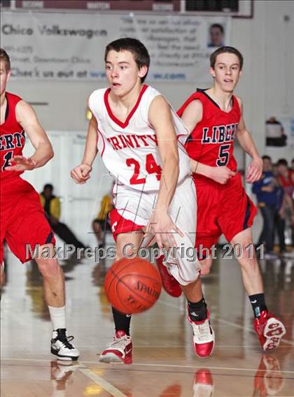 Thumbnail 1 in Trinity vs. Liberty Christian (CIF NS D5 Final) photogallery.