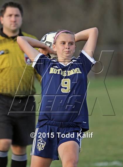 Thumbnail 2 in Notre Dame-Fairfield @ St. Bernard (CIAC Class M 1st Round) photogallery.