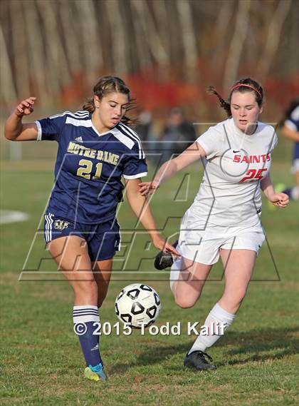Thumbnail 2 in Notre Dame-Fairfield @ St. Bernard (CIAC Class M 1st Round) photogallery.