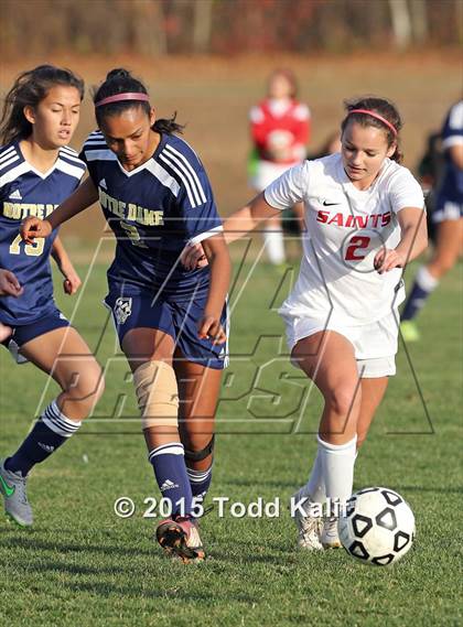 Thumbnail 3 in Notre Dame-Fairfield @ St. Bernard (CIAC Class M 1st Round) photogallery.