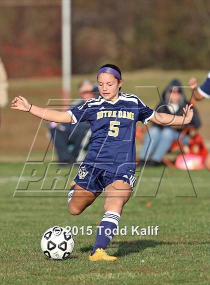 Thumbnail 1 in Notre Dame-Fairfield @ St. Bernard (CIAC Class M 1st Round) photogallery.