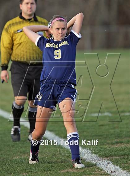 Thumbnail 1 in Notre Dame-Fairfield @ St. Bernard (CIAC Class M 1st Round) photogallery.
