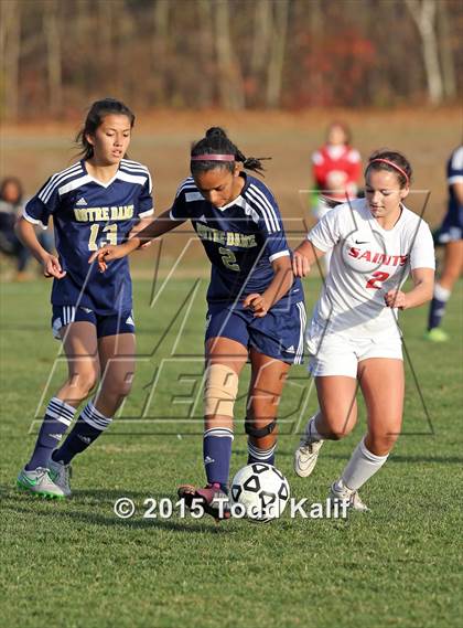 Thumbnail 2 in Notre Dame-Fairfield @ St. Bernard (CIAC Class M 1st Round) photogallery.