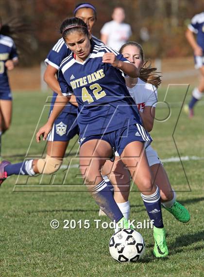 Thumbnail 3 in Notre Dame-Fairfield @ St. Bernard (CIAC Class M 1st Round) photogallery.