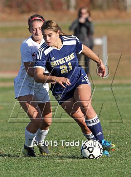 Thumbnail 2 in Notre Dame-Fairfield @ St. Bernard (CIAC Class M 1st Round) photogallery.