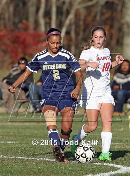 Thumbnail 1 in Notre Dame-Fairfield @ St. Bernard (CIAC Class M 1st Round) photogallery.