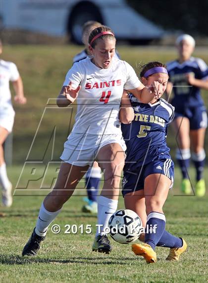 Thumbnail 1 in Notre Dame-Fairfield @ St. Bernard (CIAC Class M 1st Round) photogallery.