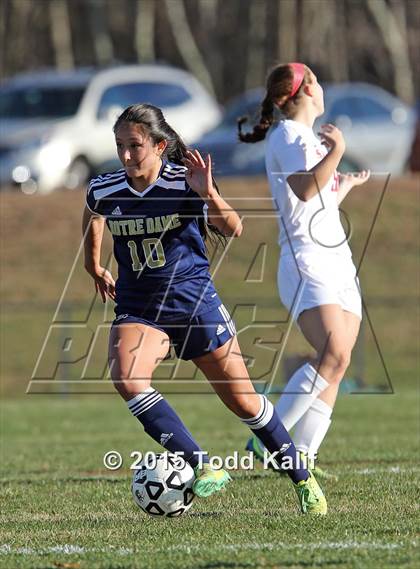 Thumbnail 2 in Notre Dame-Fairfield @ St. Bernard (CIAC Class M 1st Round) photogallery.