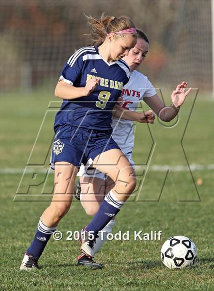 Thumbnail 2 in Notre Dame-Fairfield @ St. Bernard (CIAC Class M 1st Round) photogallery.