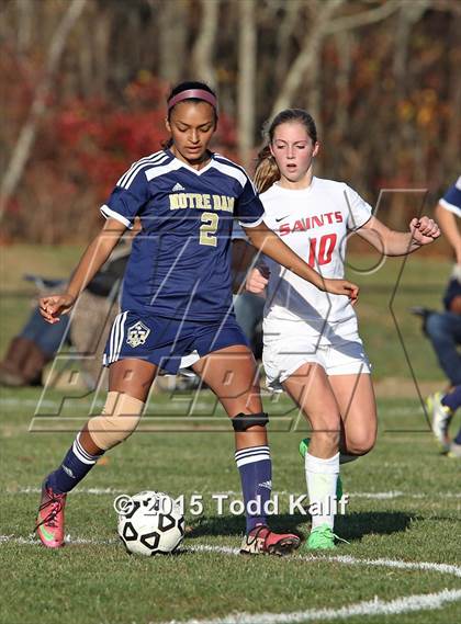 Thumbnail 2 in Notre Dame-Fairfield @ St. Bernard (CIAC Class M 1st Round) photogallery.