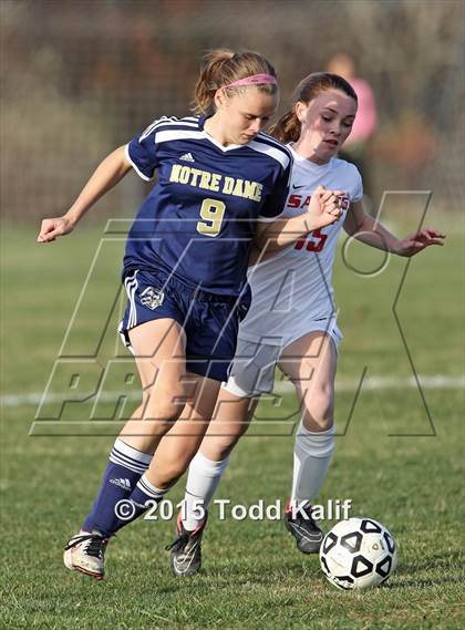 Thumbnail 3 in Notre Dame-Fairfield @ St. Bernard (CIAC Class M 1st Round) photogallery.