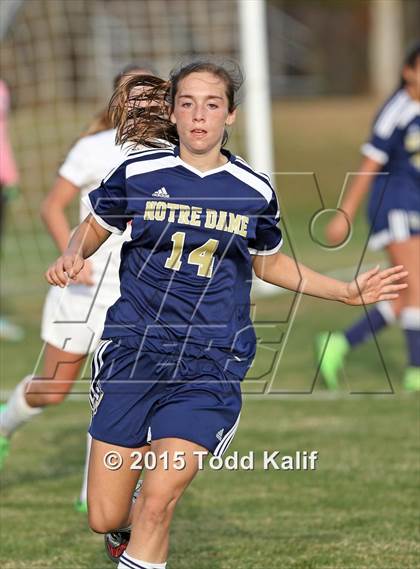 Thumbnail 1 in Notre Dame-Fairfield @ St. Bernard (CIAC Class M 1st Round) photogallery.