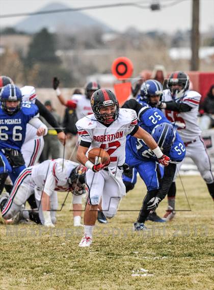 Thumbnail 1 in Robertson @ St. Michael's (NMAA Class 3A Quarterfinal) photogallery.