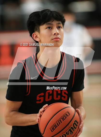 Thumbnail 1 in Beverly Hills vs Santa Clarita Christian (The Beverly Hills Basketball Tournament) photogallery.