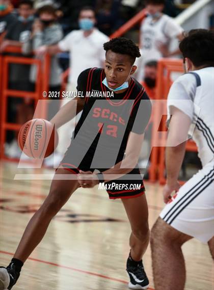 Thumbnail 1 in Beverly Hills vs Santa Clarita Christian (The Beverly Hills Basketball Tournament) photogallery.
