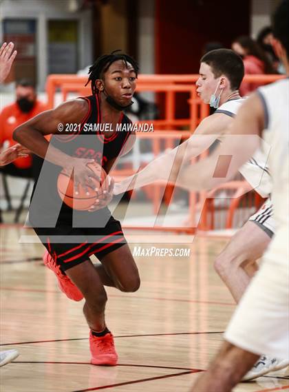 Thumbnail 1 in Beverly Hills vs Santa Clarita Christian (The Beverly Hills Basketball Tournament) photogallery.