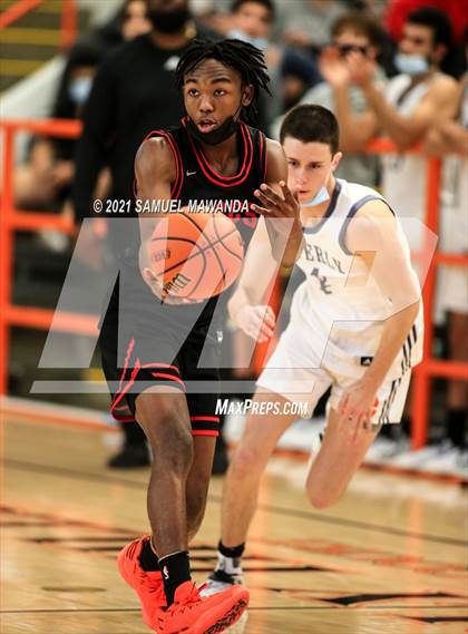 Thumbnail 1 in Beverly Hills vs Santa Clarita Christian (The Beverly Hills Basketball Tournament) photogallery.