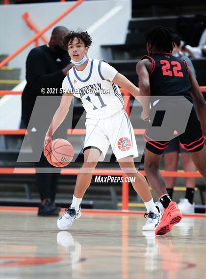Thumbnail 2 in Beverly Hills vs Santa Clarita Christian (The Beverly Hills Basketball Tournament) photogallery.