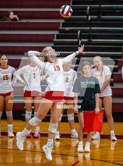 Thumbnail 3 in Cathedral Catholic vs Allen (Volleypalooza Gold Division Quarterfinal) photogallery.