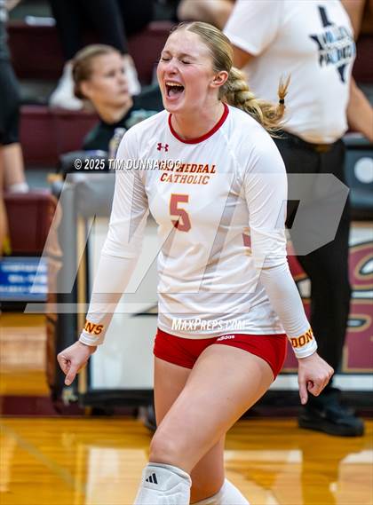 Thumbnail 3 in Cathedral Catholic vs Allen (Volleypalooza Gold Division Quarterfinal) photogallery.