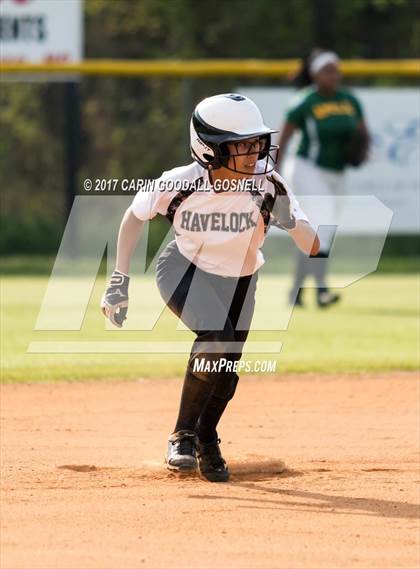 Thumbnail 1 in Amelia County vs Havelock (DH Conley Easter Tournament) photogallery.