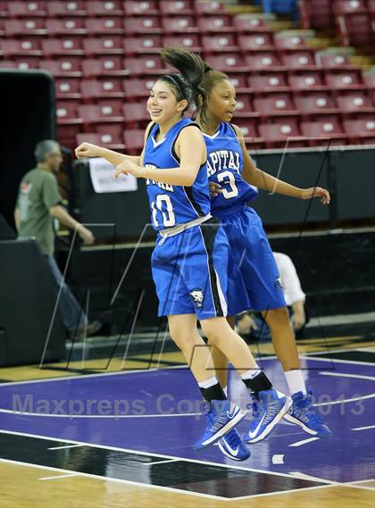 Thumbnail 3 in Capital Christian vs Brookside Christian (CIF SJS D5 Final) photogallery.