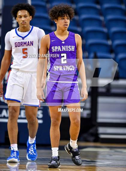 Thumbnail 2 in Bishop Gorman vs. Spanish Springs (NIAA State 5A Semifinal) photogallery.