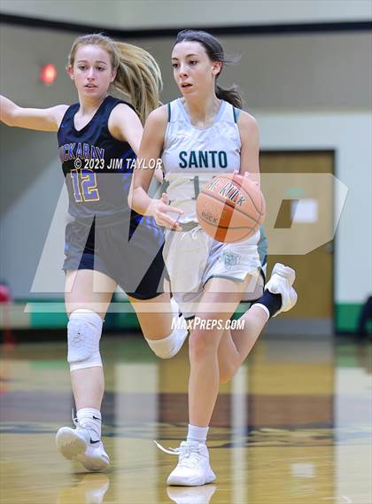 Thumbnail 1 in Huckabay vs Santo (Relentless Runnin' Cats Classic) photogallery.