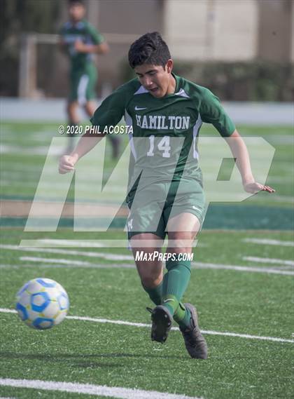 Thumbnail 2 in Hamilton vs. Rivera (CIF Los Angles City Section D3 Final) photogallery.